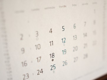 practices calendar